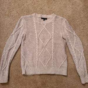 Cream cable knit sweater
